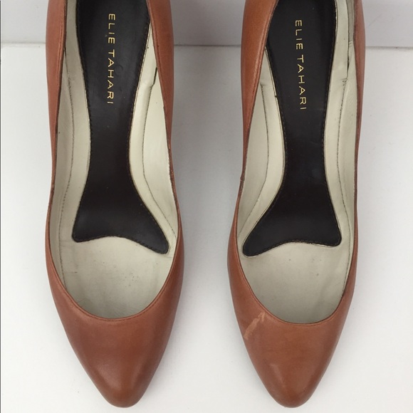 Elie Tahari Shoes - Dark Tan Elie Tahari Heel